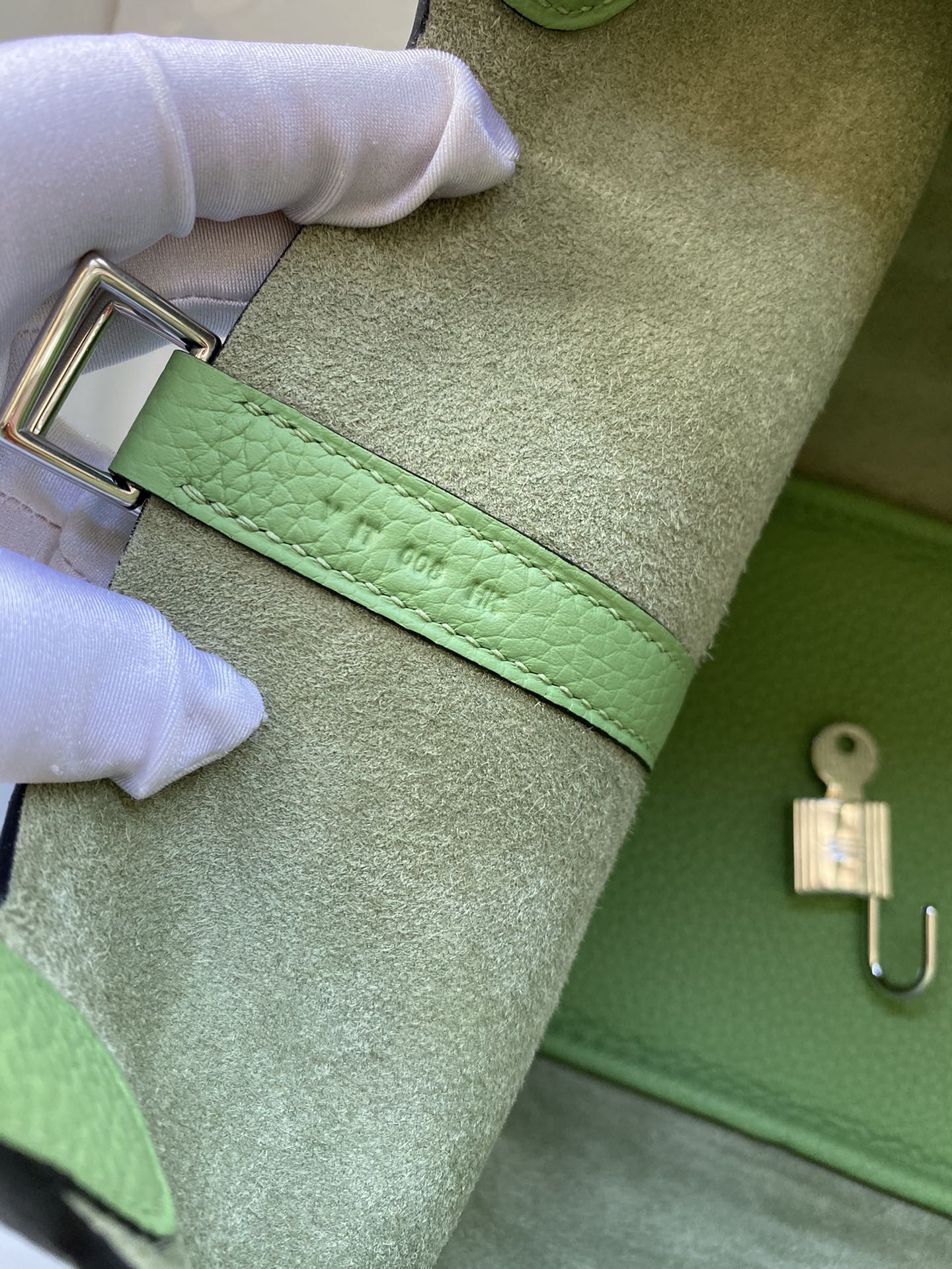 Hermes Picotin Lock 18 Bag In Green Kiwi Clemence Leather